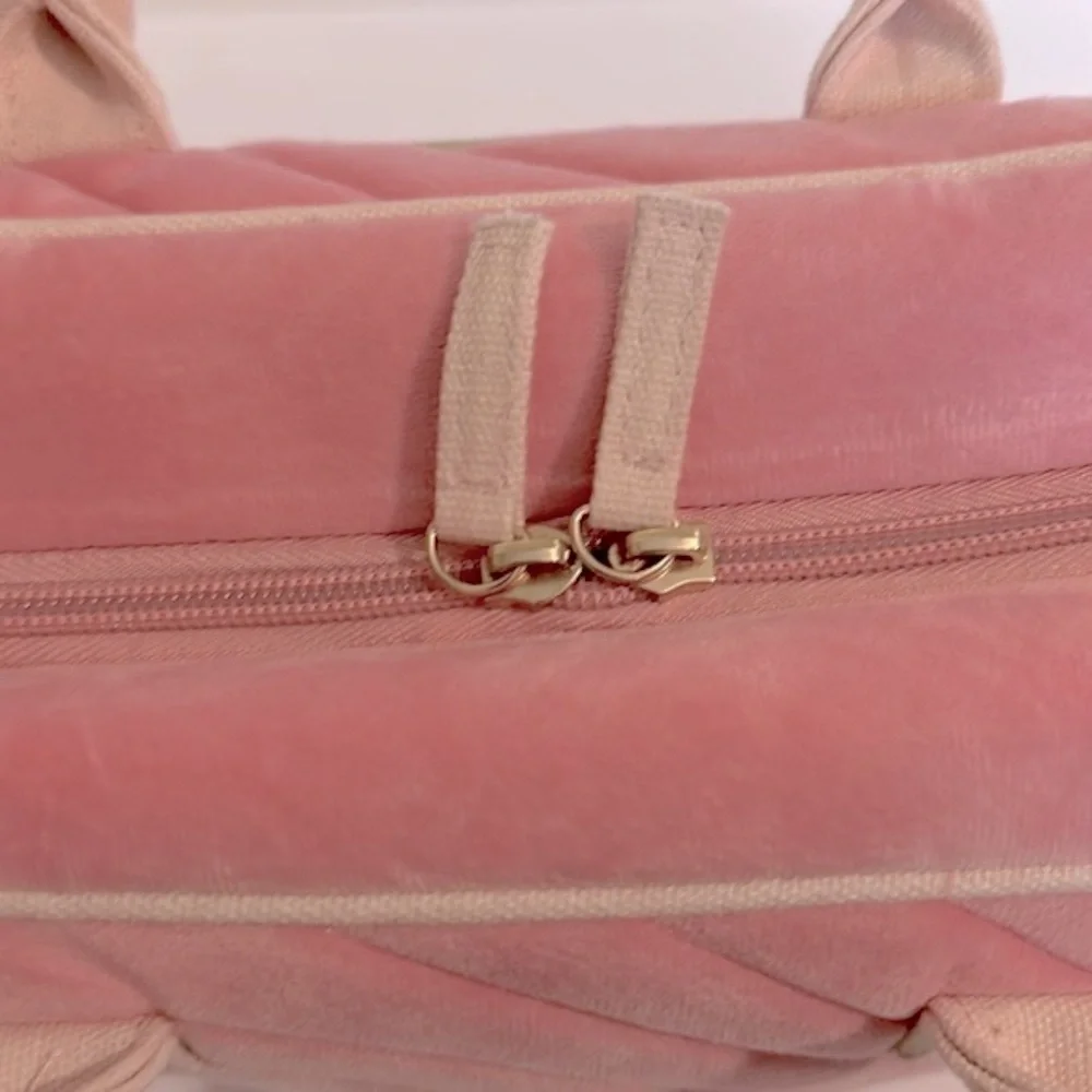Benefit cosmetics travel bag with handles PINK NWOT